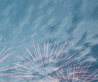 Fireworks over the city