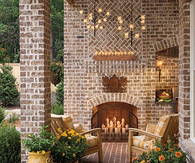 Candle lit porch