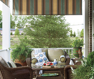 Cozy side porch
