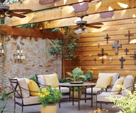 Garage patio transformation