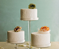 Wedding cake trio