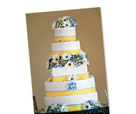 Polka dot wedding cake