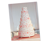Eight tier wedding cake