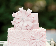 Modern floral cake