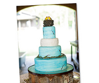 Farm style wedding cake