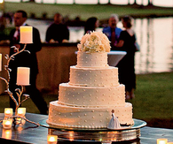 Classic floral wedding cake