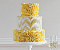 Bright blooms cake