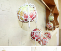 Rustic crochet garland