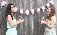 Cotton candy garland