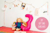 Gift bag garland