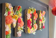 Flower monogram