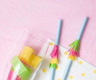 Cute fringe straws