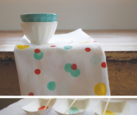 Confetti tablecloth and napkins