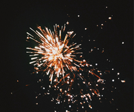 Orange fireworks