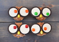 Easy owl cupcakes