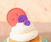 Edible decorative buttons