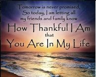 tomorrow is never promised