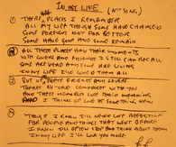 Handwritten Lyrics by John Lennon