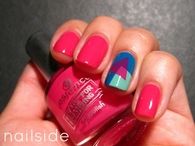 80s abstract nails