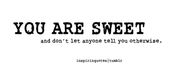 You are