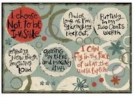 I choose not to be invisible