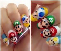 Super Mario Nails
