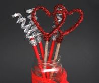 Valentines day pencils