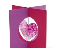 Stained glass hearts valentine