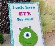 Mike wazowski valentine card