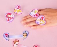 Princess valentine heart rings