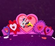 Minnie mouse valentines day heart crown