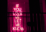 If you love me, let me know