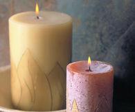 Carved candles