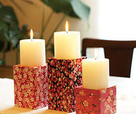 Craft paper candle holder
