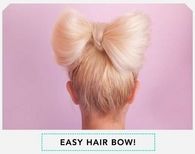 Quirky ribbon hair bow