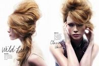Sweeping beehive hairstyle
