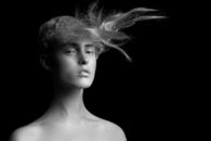 Abstract Hairstyle portrait