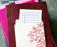 Library card and journal