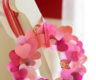 Fluttering heart wreath