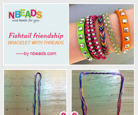 Fishtail Friendship Bracelet with Threads