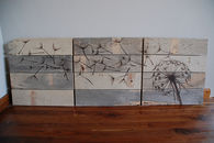 Rustic wood wall art