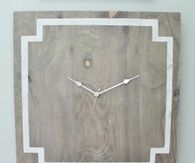 Greek key inspired wall clock