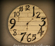 Rustic wall clock