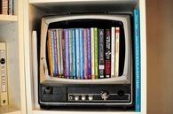 Dvd storage box of an old TV