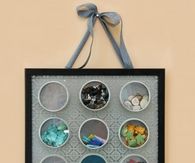 Magnetic embellishment organizer