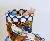 Handmade fabric baskets