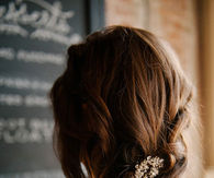 Flowing updo