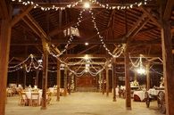 Barnyard wedding decor