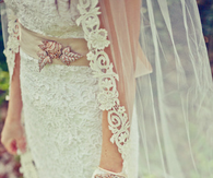 Lacy wedding dress