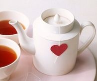 Heart shaped tea bags
